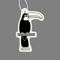 Paper Air Freshener Tag W/ Tab - Toucan